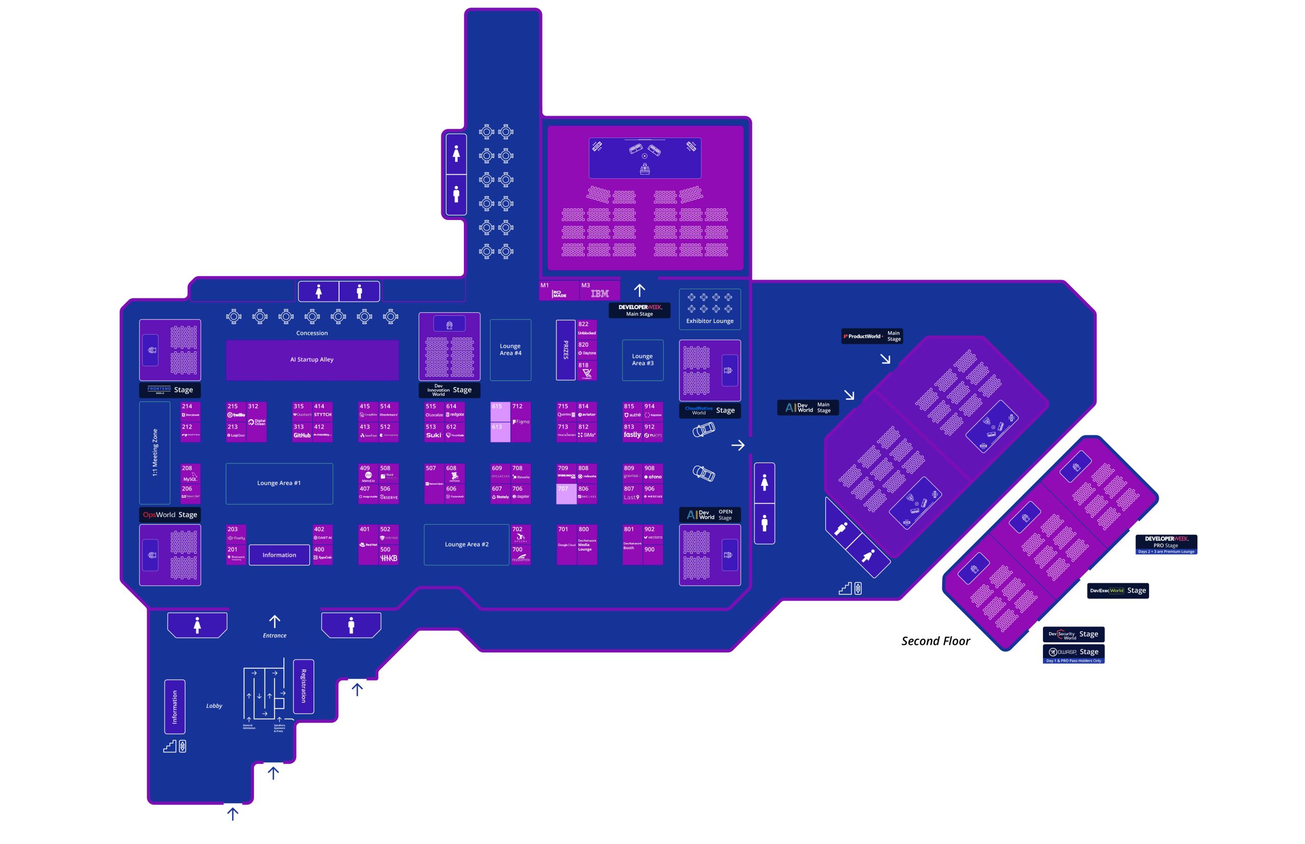 DeveloperWeek floorplan